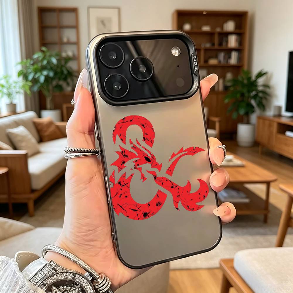 D&D Dungeons and D-Dragons Game Phone Case For iPhone 17,16,15,14,13,12,11Plus,Pro Max,XS,Colorful Silver Phone case Funda Cover