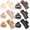 12 Pack Square Claw Clips, Big and Small Neutral Rectangle Hair Claw Clips