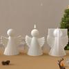 Новые 3D Simplicity Angel силиконовые формы для свечей DIY геометрический ангел ручная работа ароматерапевтические свечи гипсовые смоляные формы для домашнего декора