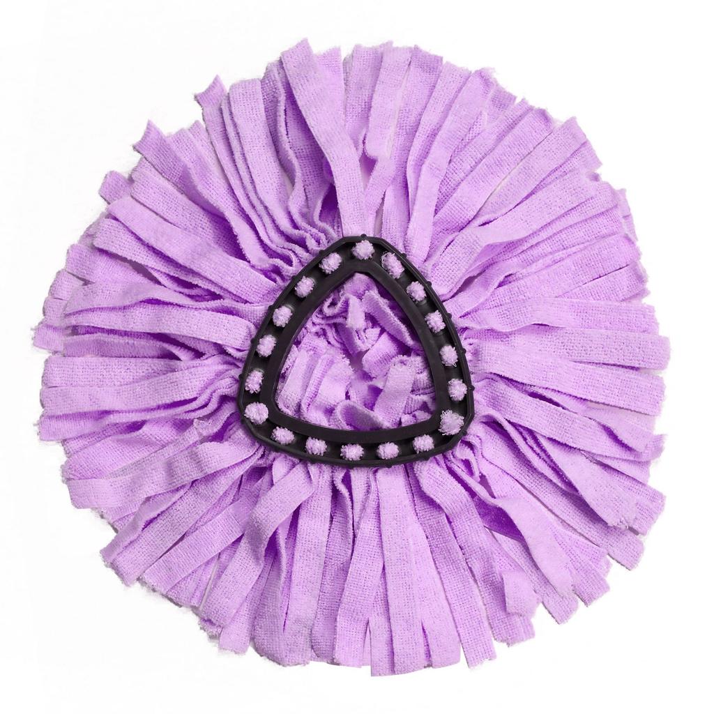 Color Replacement Microfiber Mop Refills for Vileda O-cedar Triangular Cotton Yarn 360 Degree Rotating Mop