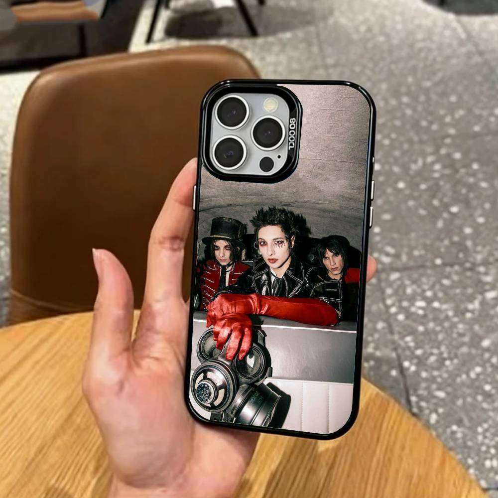 Rock Band Palaye R-Royale Phone Case For iPhone17,16,15,14,13,12,11 Plus,Pro Max Colored Silver Plated Inside Cover