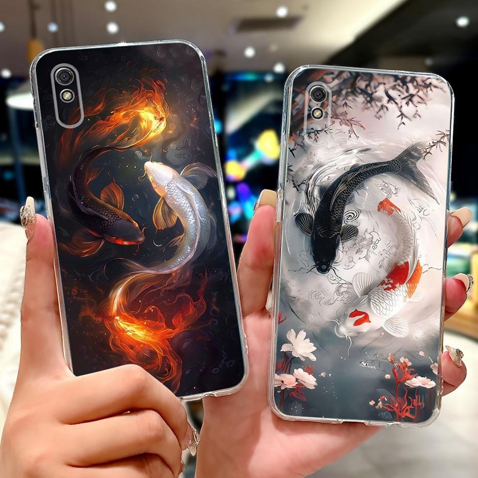 Чехол для Xiaomi Redmi 9A Новый Модный Расписной Чехол 6.53'' Мягкий Тонкий Чехол для Телефона Для Xiaomi Redmi 9AT 9A Redmi9A T Задняя Крышка Сумки