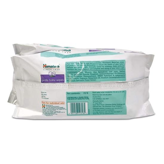 Himalaya Детское массажное масло (500мл) и нежные салфетки Himalaya (72 штуки, упаковка по 2 шт.) Combo