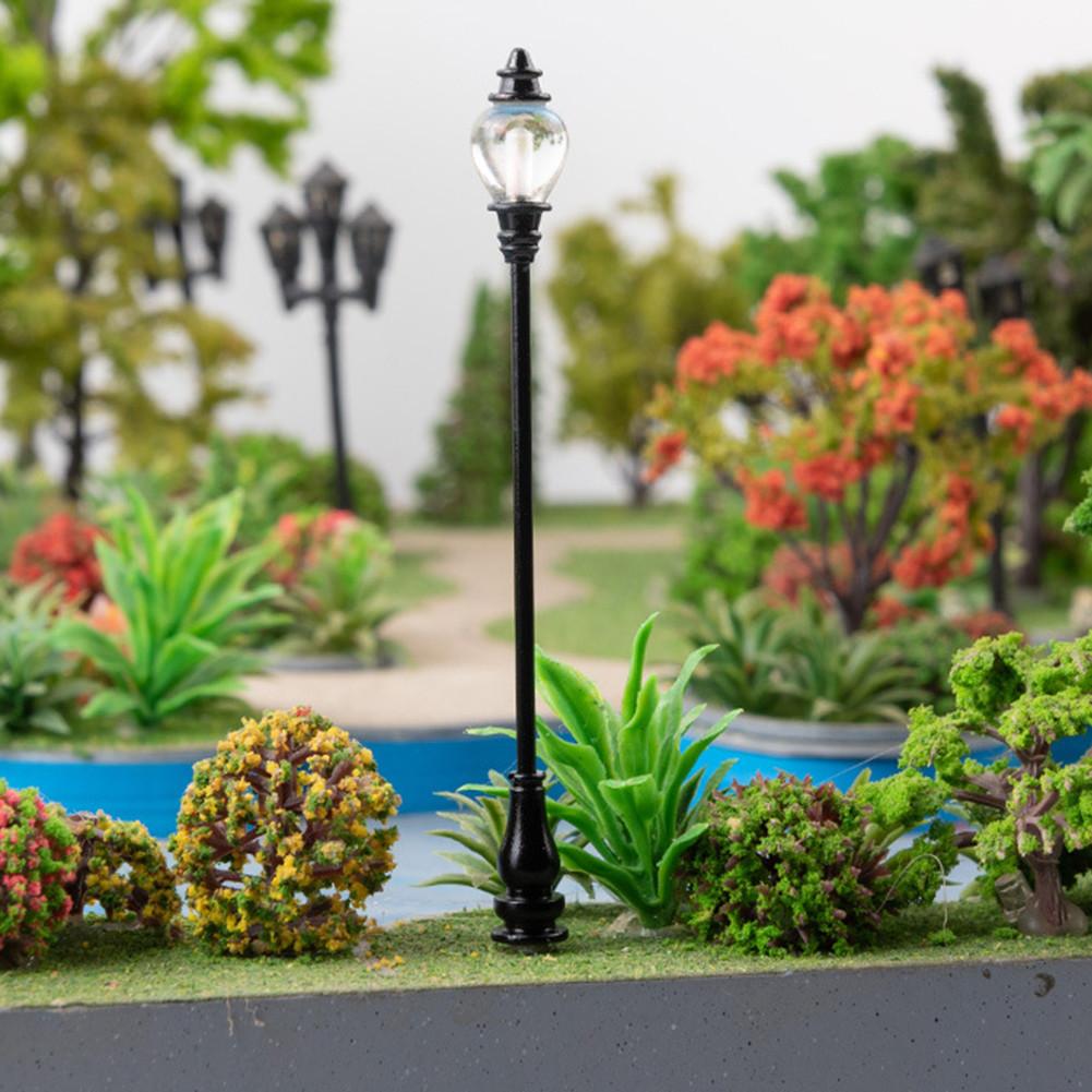 10 шт. Модель Железнодорожный Поезд Фонарные Столбы Светодиодный Уличный Фонарь Лампа Высокое Качество