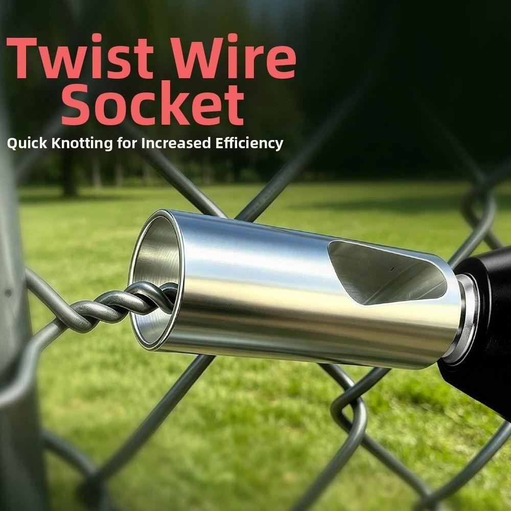 Carbon Steel Tie Wire Twister Tools Drill Wire Tie Tool For Twist Ties Fixing Chain Link Fence