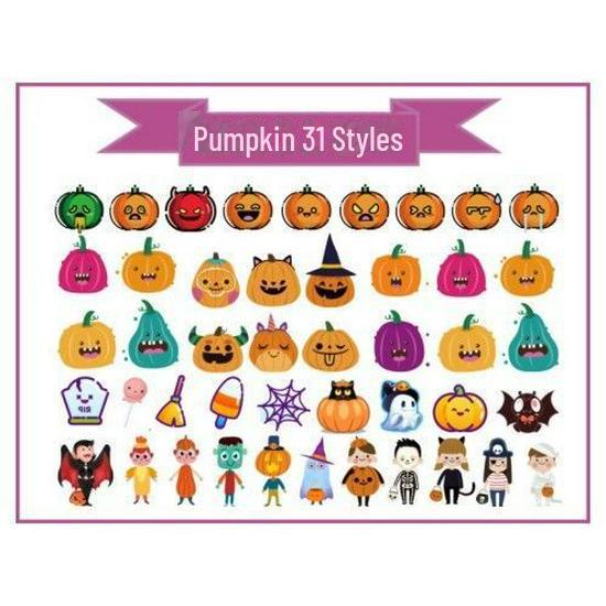Детские наклейки-татуировки с героями мультфильмов на Хэллоуин — милые тыквы, привидения, черепа, водонепроницаемые и прочные