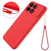 For Xiaomi Poco F6 Pro 5G/Redmi K70 5G/K70 Pro 5G Case Liquid Silicone Anti-Scratch Phone Cover with Strap