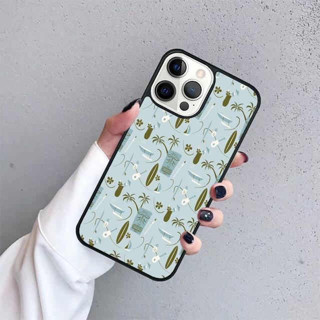 Серфинг Гавайский Рай Ракушка Чехол Для iPhone 17 Air 15 16 14 13 12 Pro Max 11 Pro Max Plus Чехол для Телефона