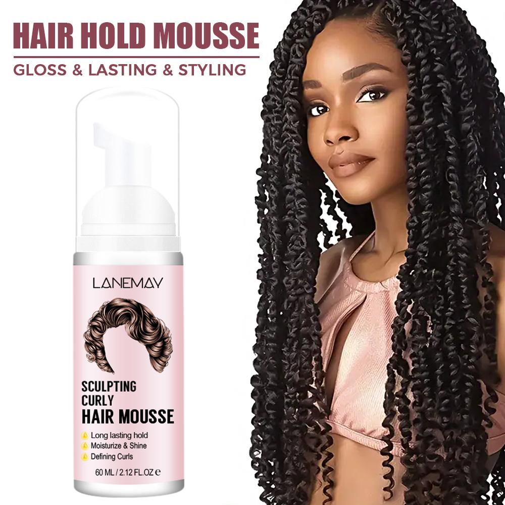 Мусс для волос - увлажняет сухие, четкие волосы - сохраняет длительную фиксацию и формирует локоны - делает волосы более эластичными, 60 мл