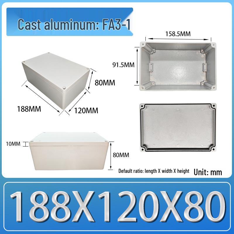 IP66 Outdoor Explosion-Proof Waterproof Aluminum Junction Box with Customizable Terminal Button Holes