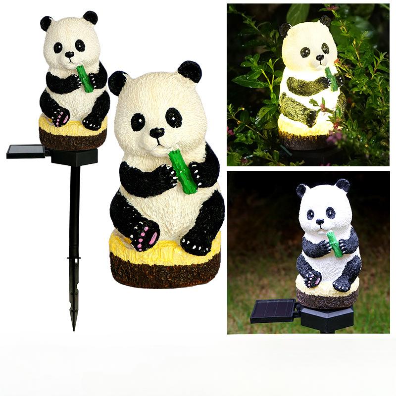 Уличные светильники на Хэллоуин, водонепроницаемые солнечные светильники на рождественской елке, тыквенные садовые светильники, украшение в виде черепа вороны Санта-Клауса и панды