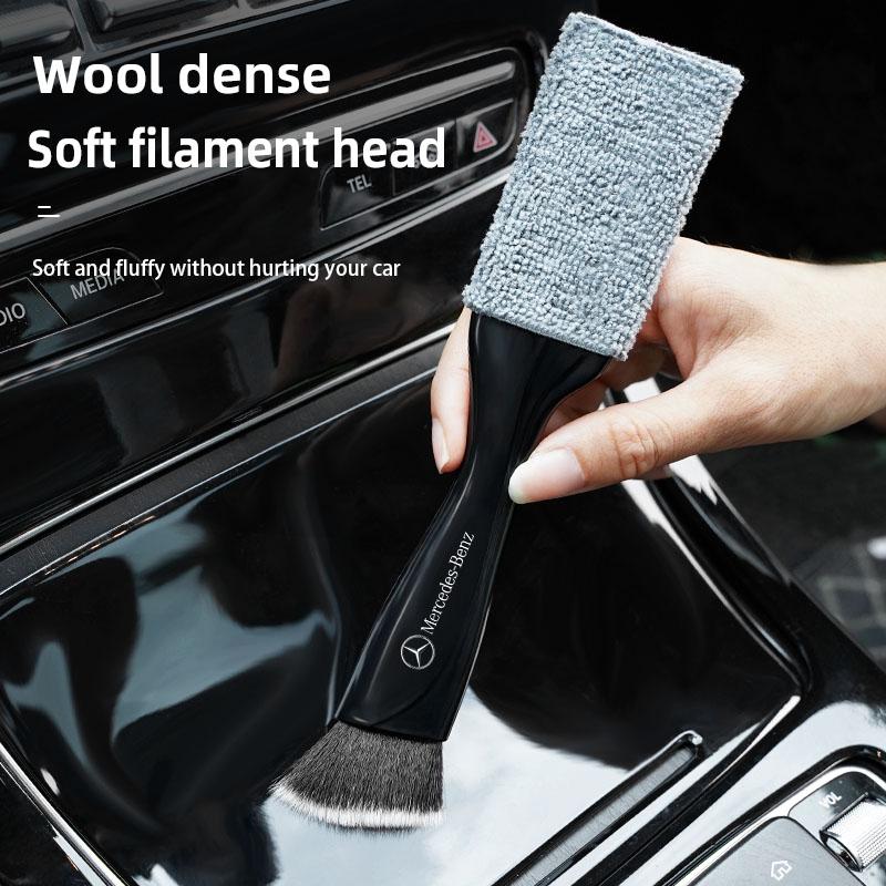 CDQ1 2025 Hot 2 In 1 Car Dust Tool Cleaning Brush Accessories Interior For Mercedes Benz AMG W203 W206 W220 W205 W211 W212 W201 W210