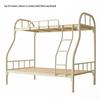 Children's Bunk Bed: Double Steel Iron Frame for Home & Rental Use