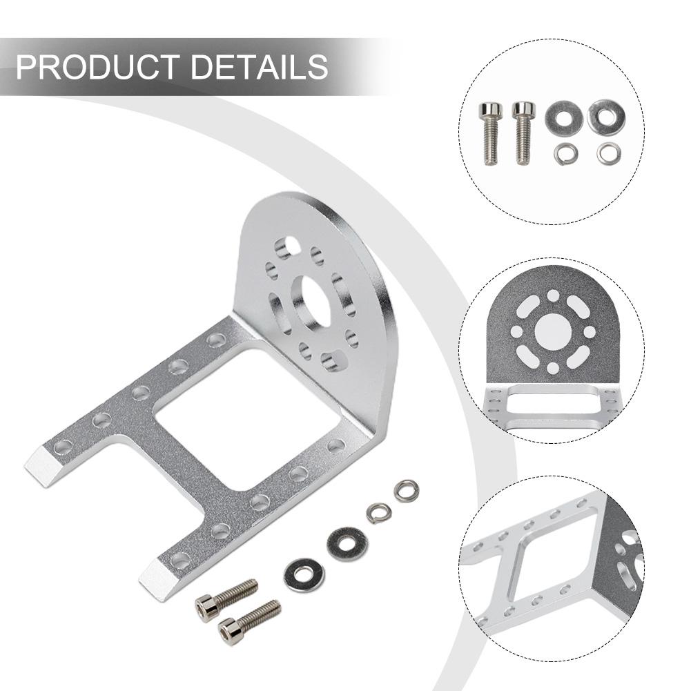 Silver Aluminum Alloy Motor Mounting Frame with High Compatibility for 36/40 Series Brushless Motors Perfect for RC Boat