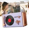 Tragbarer Retro-Bluetooth-Lautsprecher 3W ABS Lila für Wohnzimmer & Büro