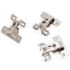 3Pcs Folding Hinges Zinc Alloy 180 Degree Integral Short Arm Hinge Set Hardware for Cabinet Wardrobe Door Table