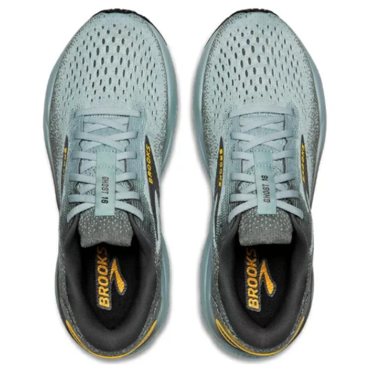 Brooks Ghost 16 Удобные Профессиональные Амортизация Долговечные Дышащие Низкие Марафонские Беговые Кроссовки Унисекс Легко-Зеленый 1104181D432