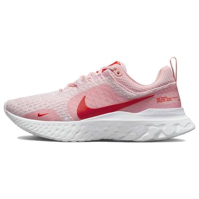 React Infinity Run Flyknit 3 Premium Medium Soft Pink Light Crimson Женские кроссовки White Summit-White DZ3016-600