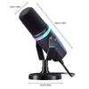 Динамический игровой микрофон RGB XLR/USB Динамические компьютерные микрофоны Настольный микрофон для студийной записи Прямая трансляция Подкастинг