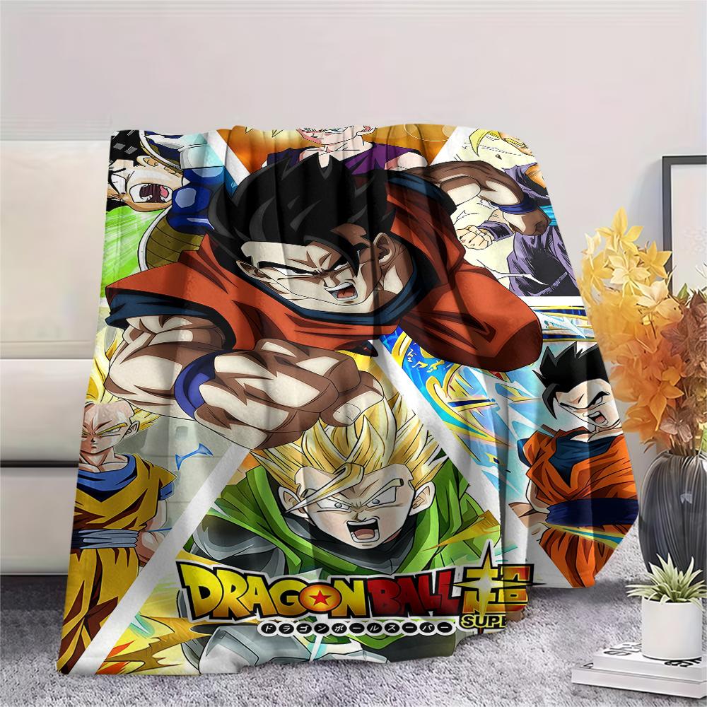 Dragon Ball Character Poster Print Flannel Blanket,High quality Comfortable for All Seasons,Home Decor,Warmth and Comfort,Perfect for Christmas Gifts
