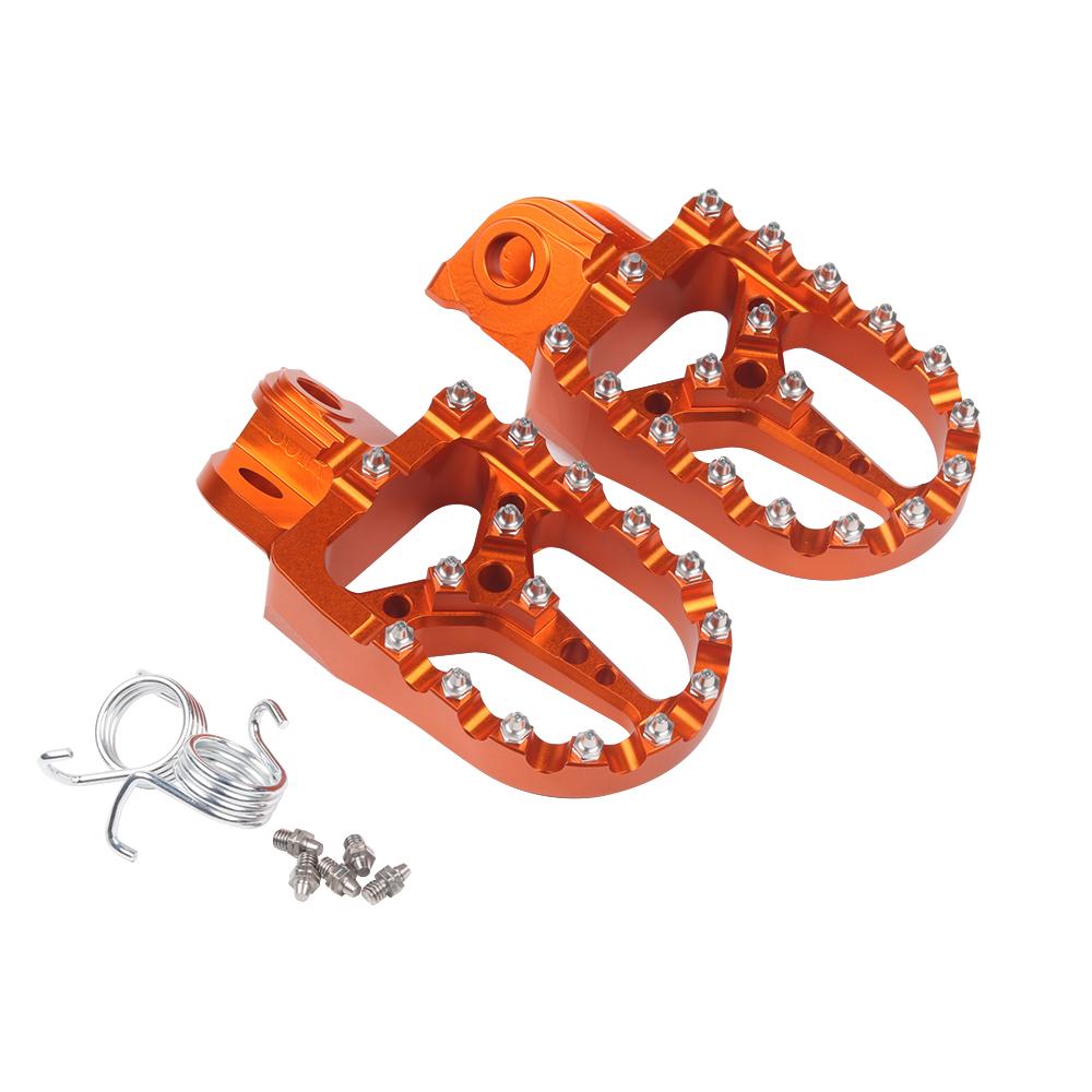 For Fantic XMF XEF 125 X MF X EF Motorcycle Accessories Footrest Footpeg Foot Pegs Rest Foot Pedals Wide Fat Roating Foot Pegs