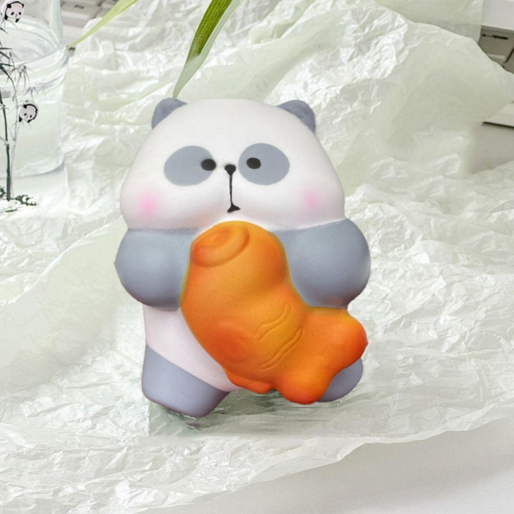 Elastic Simulation Panda Toy Kneading Animal Panda Fidgeting Toys Practical Jokes