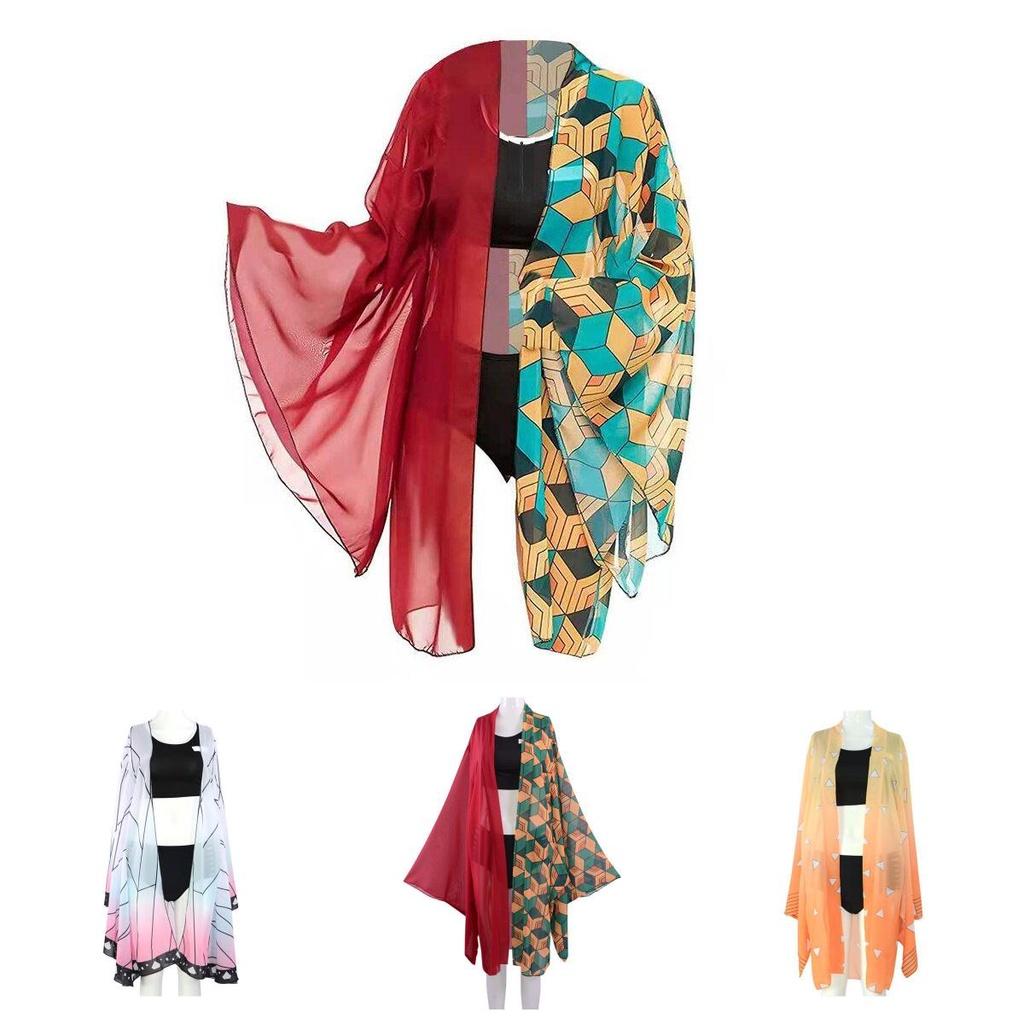 Очаровательный косплей-бикини для пляжа Demon Slayer Kimetsu No Yaiba с изображением Шинобу Кочо