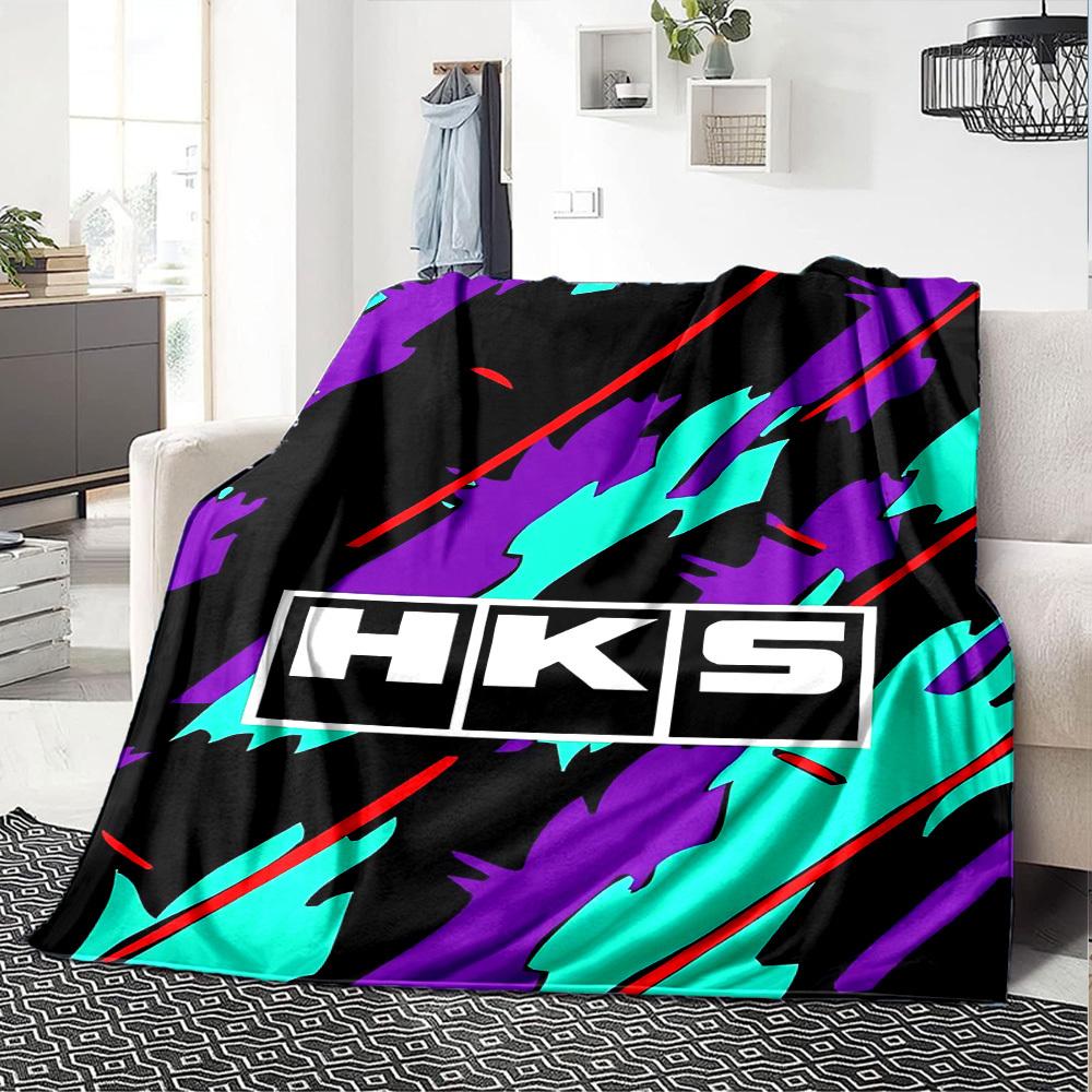 1pc HKS Soft Flannel All Season Throw for Home, Office, Outdoor UseDurable Comfort Soft Warm Throw for Home