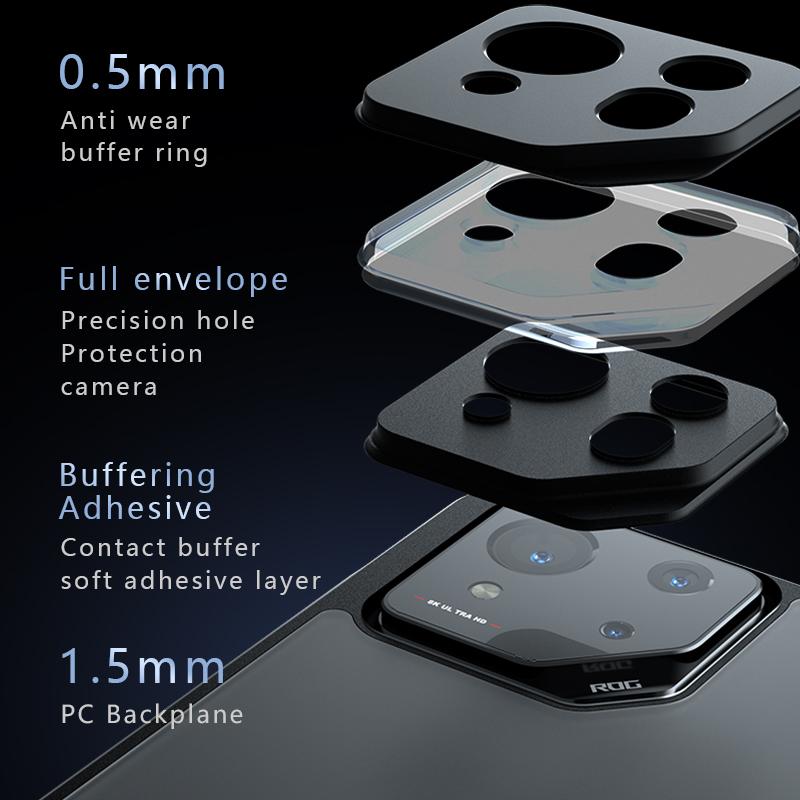 Противоударный акриловый прозрачный чехол для телефона ASUS Rog Phone 8 Pro 7 Phone 6 Pro 6D, жесткий защитный бампер, задняя крышка