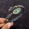 Браслет-манжета из императорской яшмы Браслет-манжета из медной проволоки Регулируемый браслет Браслет-манжета из драгоценного камня Браслет ручной работы Медные украшения для подарка