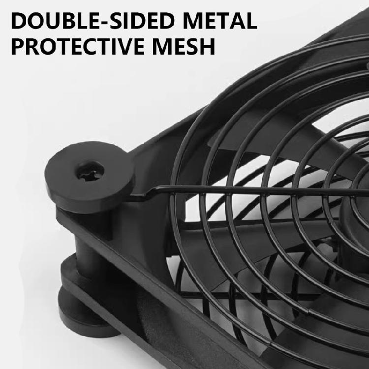 120mm Cooling Fan with USB Connection for Electronics, Server Racks, Networking Cabinets and Laptop Overheating Prevention