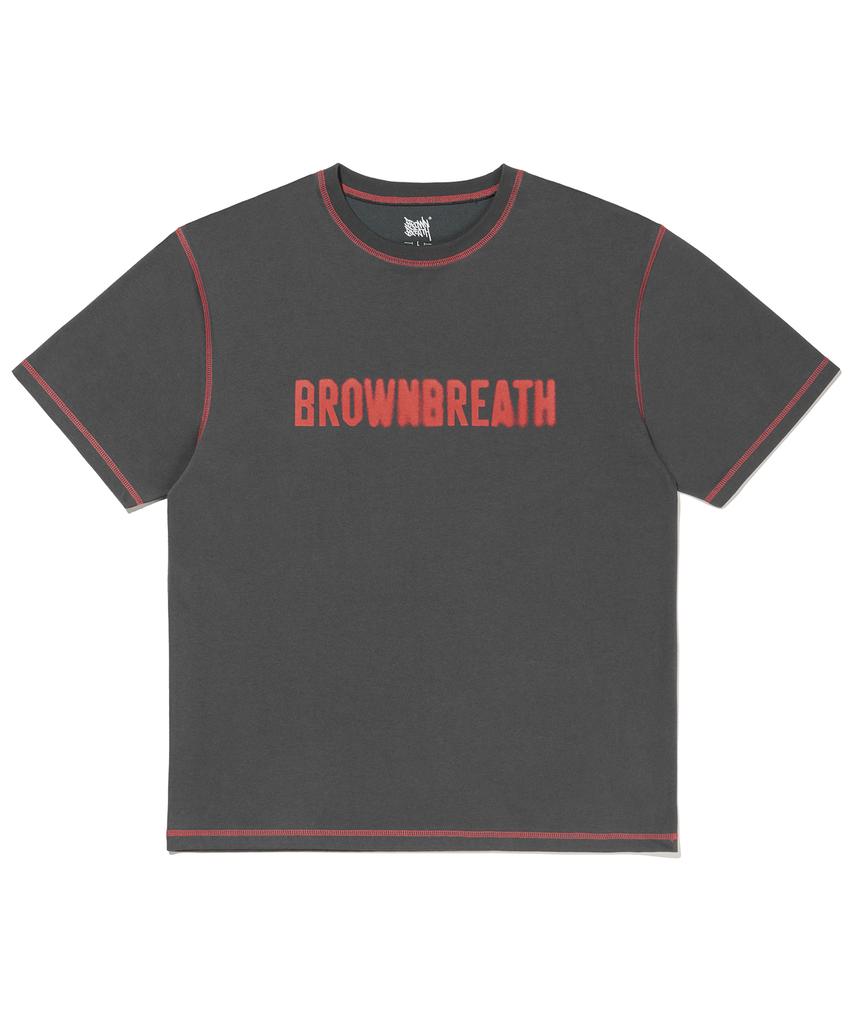 BROWNBREATH Stitch Bb Tee - Charcoal