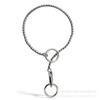 Stainless Steel Snake Chain Dog Collar With Swivel Snap Hook 5mm Heavy Duty Training Competition