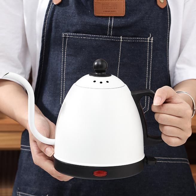 Stainlesss Steel Electric Kettle Hand Drip Coffee Thin 800ml Long Mouth Gooseneck Water Cooker Boiler Boiling Tea Pot Heater