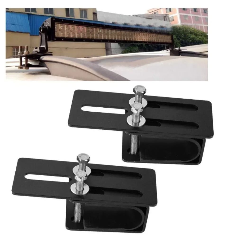 1 PC Universal Fit Roof Rack Light Bracket Durable Iron Light Bar Mount Off-Road Vehicles
