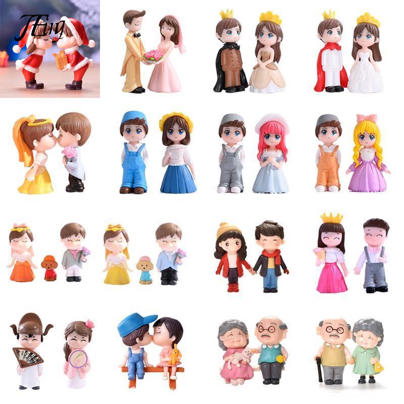 Sweety Lover Couple Chair Figurines Miniatures Fairy Garden Home Decor Desk Garden Decorative Craft Resin Craft Scene Decoration