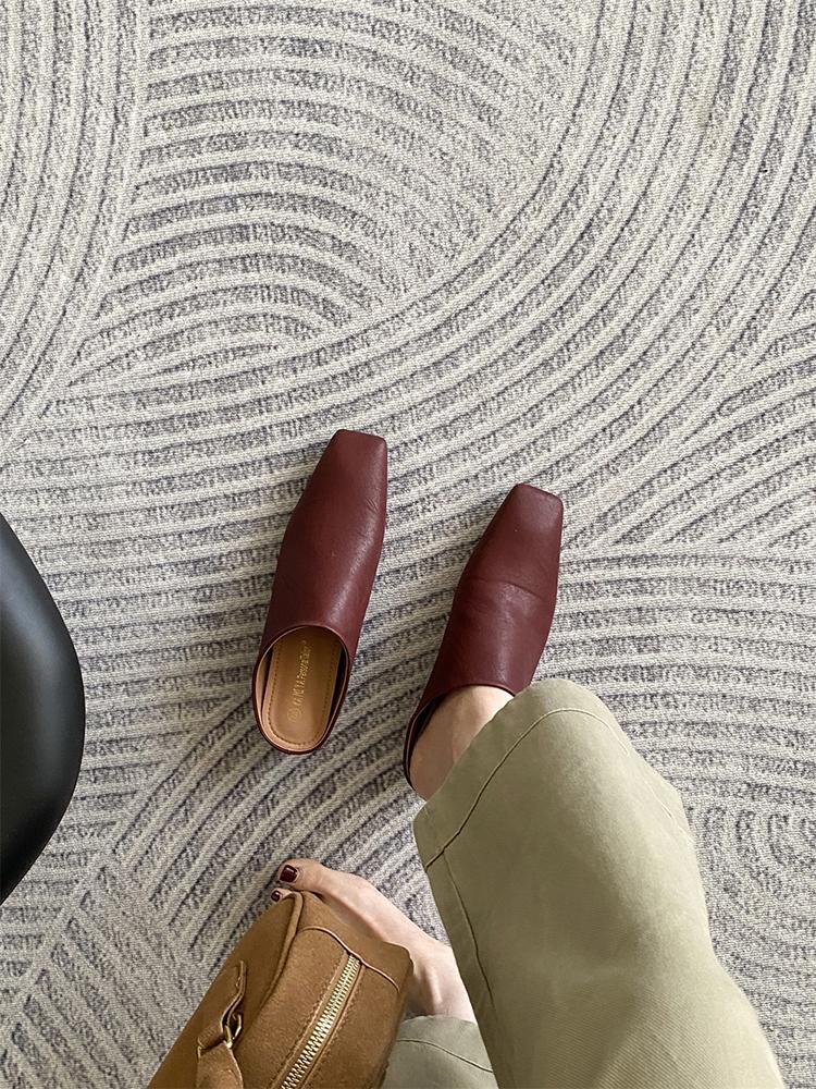 Модная Новая Обувь Клинья Слайды Тапочки Туфли Для Женщин 2025 Мода Острый Носок Женские Туфли на Высоком Каблуке Лодочки Тапочки Обувь Женские Мюли