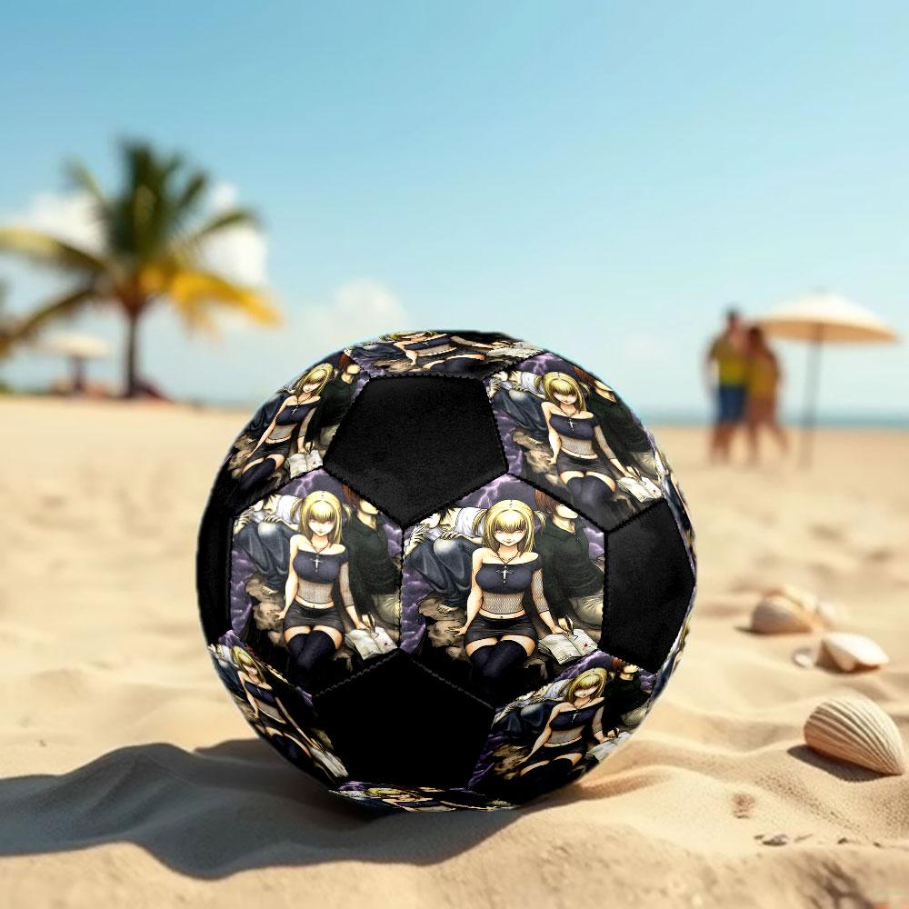 1pc Death Note Soccer Ball Size 5 Indoor Soccer Ball Fashion Colorful Backyard Game - Great For Sports Fans Gift HE9