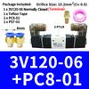 1PCS 3V120-06 3V120-M5 Pneumatic Air Solenoid Valve 3/2 Way  AC220V DC24V DC12V AC110V AC24V Normally Closed Valves