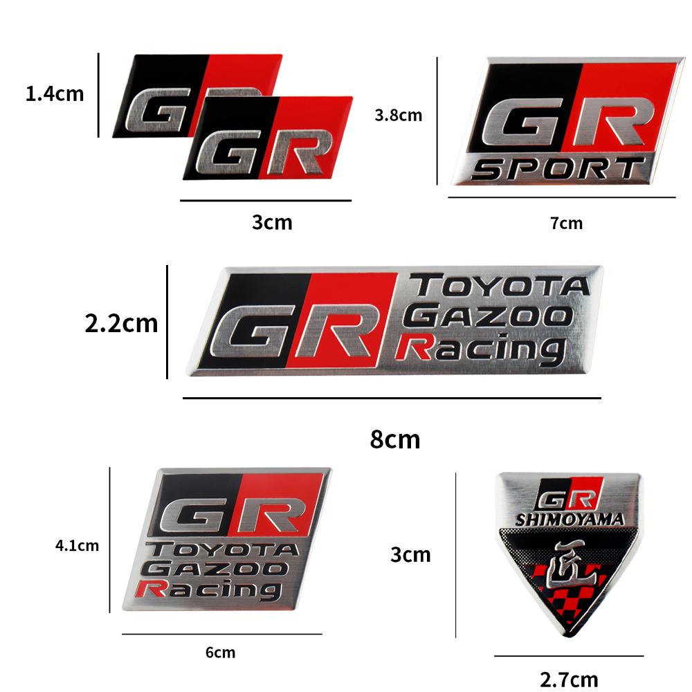 1 шт. 3D Алюминиевый Спортивный Значок GR Sport Наклейка на Авто Логотип Маркировка Эмблема Наклейка Декор Для RAV4 Avensis Prado Prius Автоаксессуар