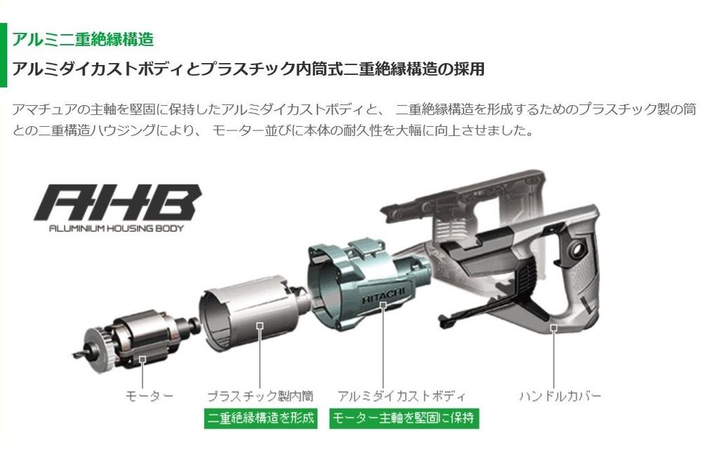 Вибрационная дрель HiKOKI для бетона 20 мм, деревообработки 40 мм, AC100V 820 Вт, рычаг переключения передач DV20VF, двухскоростная