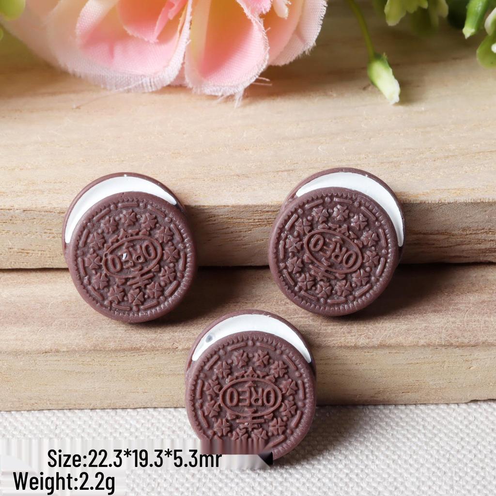 Мини-заколки для волос из смолы ручной работы: Дизайн печенья и хлеба