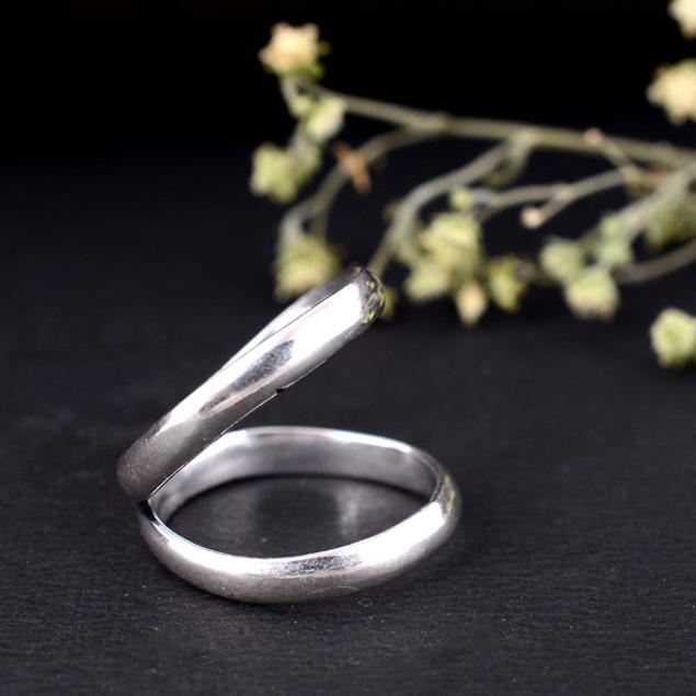 Full Finger Arthritis Splint Ring – Adjustable Silver Thumb Support Ring, Handmade Therapy Band for Joint Pain Relief, Healing Jewelry Gift for Her