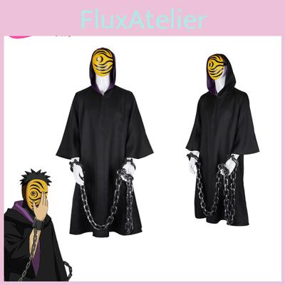 Высококачественный плащ-халат Акацуки Тоби Учиха Обито из Наруто