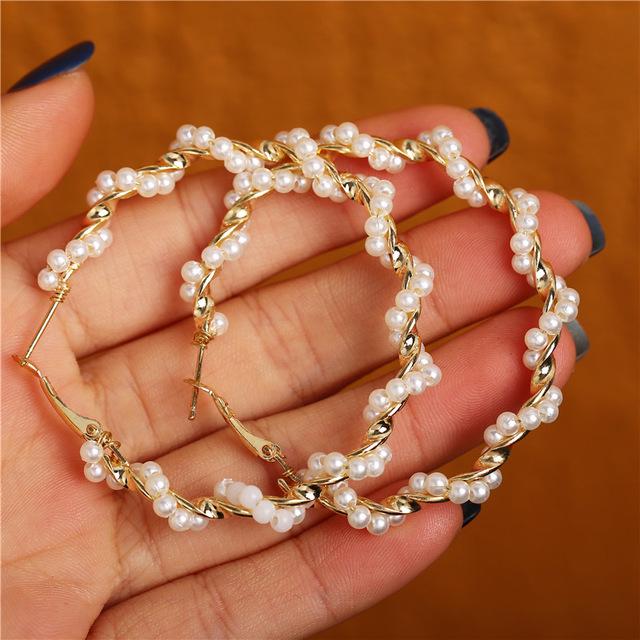 17 стилей, модные нежные геометрические белые жемчужные серьги из сплава со звездами, женские ювелирные изделия, подарок на вечеринку