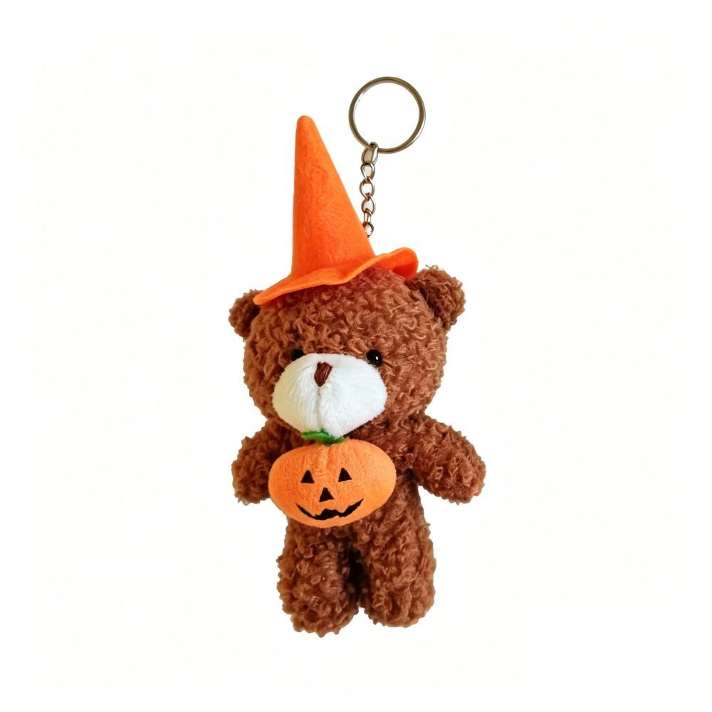 DIY Halloween Plush Pendant Kawaii Bear Plush Doll Little Bear Plush Keychain Phone Accessories