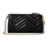 Gucci GG Marmont Logo Double G Zipper Leather Shoulder Bag Small Women shoulder bag Black 847589-DTDFT-1000