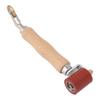 40mm Silicone Seam Roller Dual Use Brass Wheel Wood Handle Wallpaper Flat Seam Roller for PVC TPO