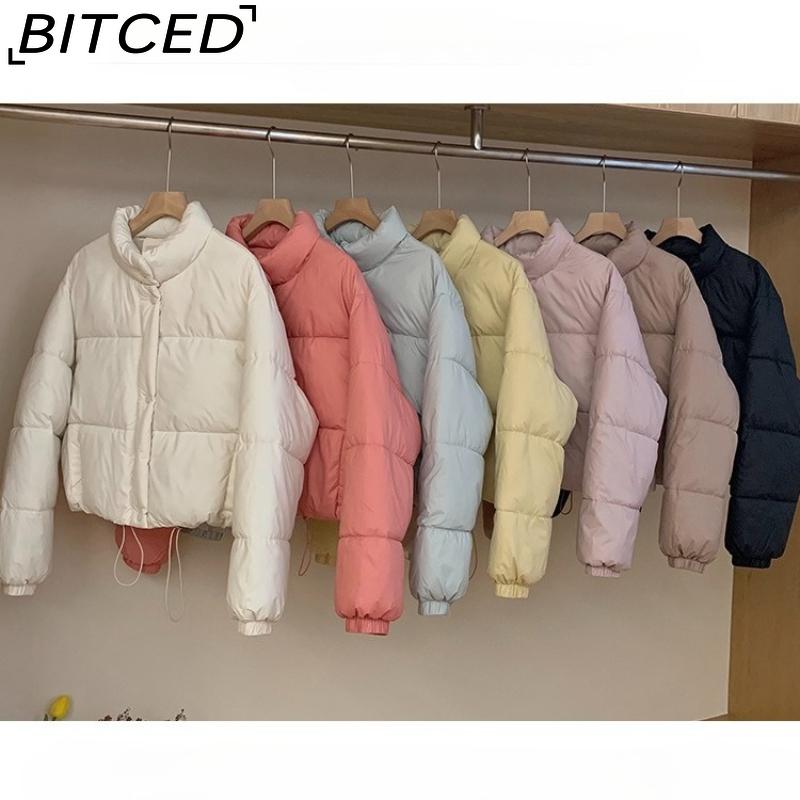 BITCED Осеннее женское городское повседневное пуховое пальто, хлопковая куртка, модная элегантная верхняя одежда