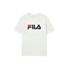 Fila SS22 American Retro Large Logo Print Solid Color Short Sleeve T-Shirt Unisex Tops White F51U228199FWT